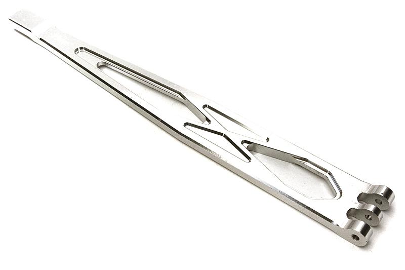 C28076SILVER Billet Machined Alloy Battery Plate for Traxxas 1/10 TRX-4 Crawler & 4-Tec 2.0 - Image 1