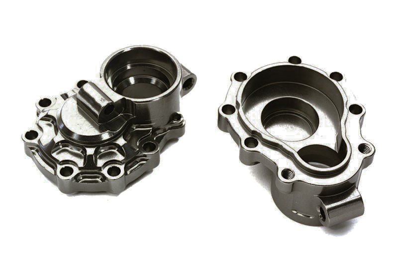 C28079GUN Billet Machined Alloy Rear Inner Portal Drive Housings for Traxxas TRX-4 Crawler - Image 1