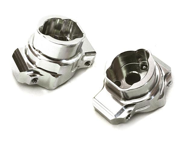 C28081SILVER Billet Machined Alloy Rear Portal Drive Axle Mount for Traxxas TRX-4 Crawler - Image 1