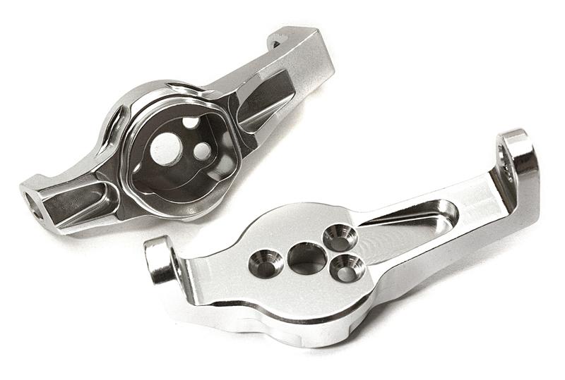 C28087SILVER Billet Machined Alloy Caster Blocks for Traxxas TRX-4 Scale & Trail Crawler - Image 1