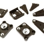Machined Front & Rear Alloy LED Mounts w/Molded Brackets for TRX-4