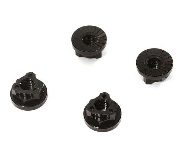 C28099BLACK Realistic Billet Machined M4 Size Wheel Nut for 1/10 Scale RC - Image 1