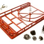 Realistic 1/10 Scale Alloy Luggage Tray 240x152x21mm with 4 LED Spot Light Set