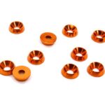 Billet Machined M3 Size Color Concave Alloy Washer Kit 10pcs