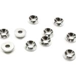 Billet Machined M3 Size Color Concave Alloy Washer Kit 10pcs
