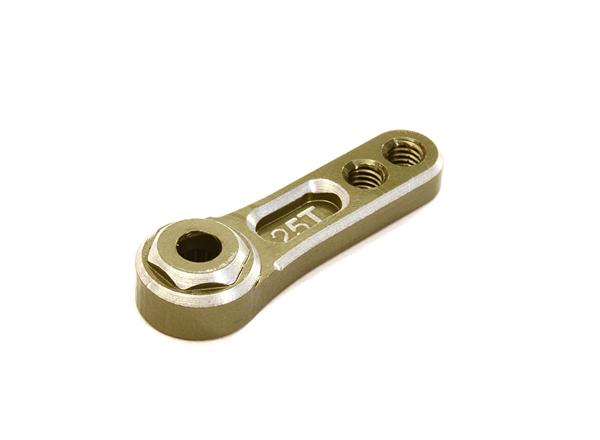 C28132GUN Billet Machined Alloy Servo Horn 25T for Futaba Type Servo (r=15, 20mm) - Image 1