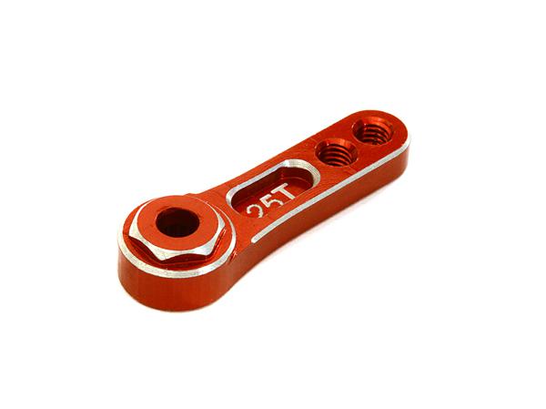 C28132RED Billet Machined Alloy Servo Horn 25T for Futaba Type Servo (r=15, 20mm) - Image 1