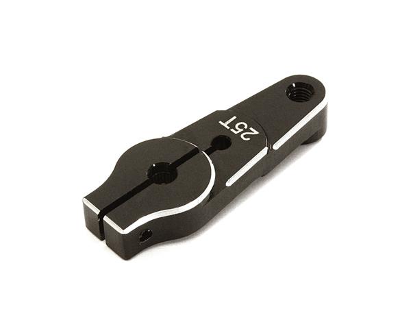 C28139BLACK Billet Machined Alloy Servo Horn 25T for Traxxas TRX-4 (r=22mm) - Image 1