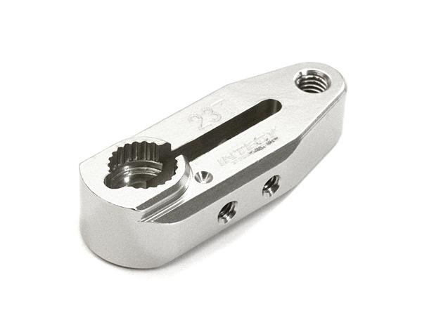 C28140SILVER Billet Machined Alloy Servo Horn 23T for KO & JR Type Servo (r=20mm) - Image 1