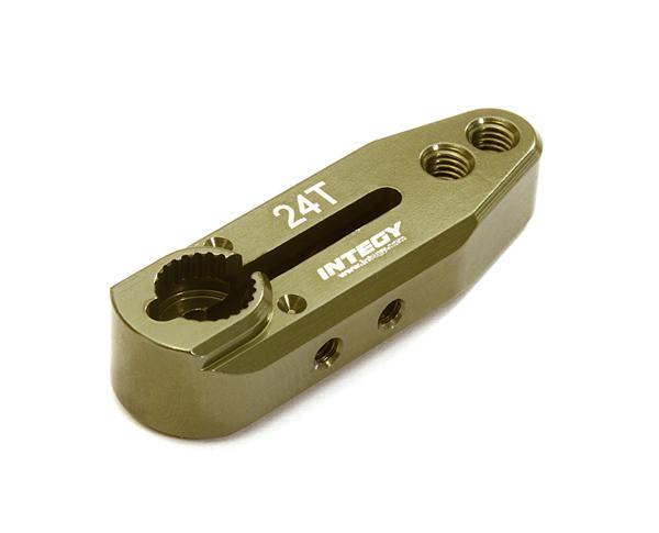 C28144GUN Billet Machined Alloy Servo Horn 24T for Hitec Type Servo (r=20, 24mm) - Image 1