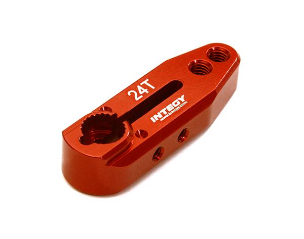 C28144RED Billet Machined Alloy Servo Horn 24T for Hitec Type Servo (r=20, 24mm) - Image 1