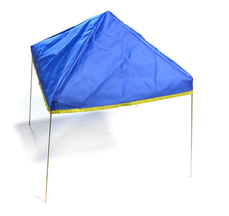 C28151BLUE Realistic Pop Up 15x15 Inch Canopy Tent for 1/10 Scale Crawler Truck - Image 1