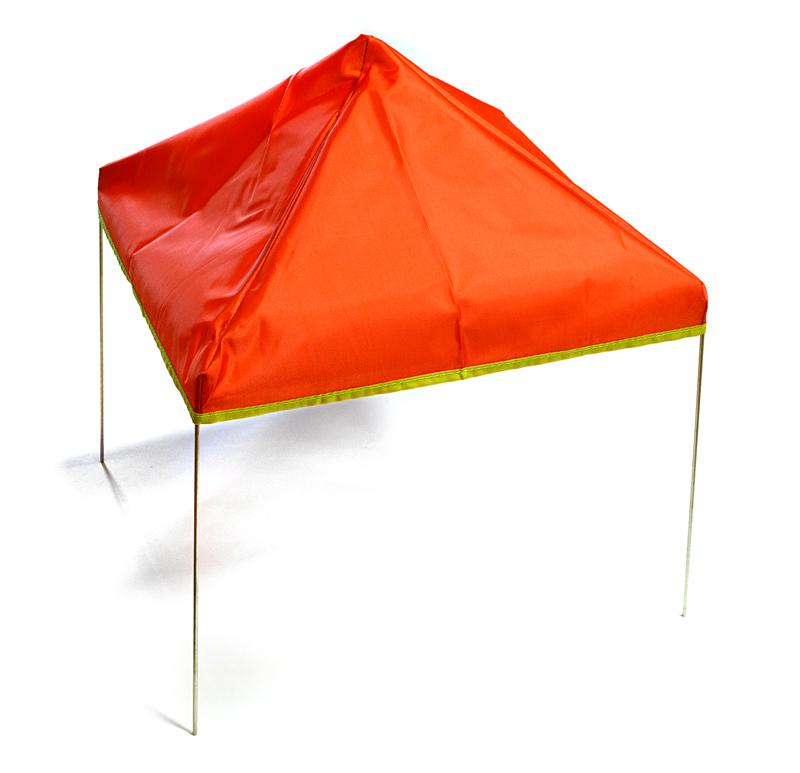 C28151RED Realistic Pop Up 15x15 Inch Canopy Tent for 1/10 Scale Crawler Truck - Image 1