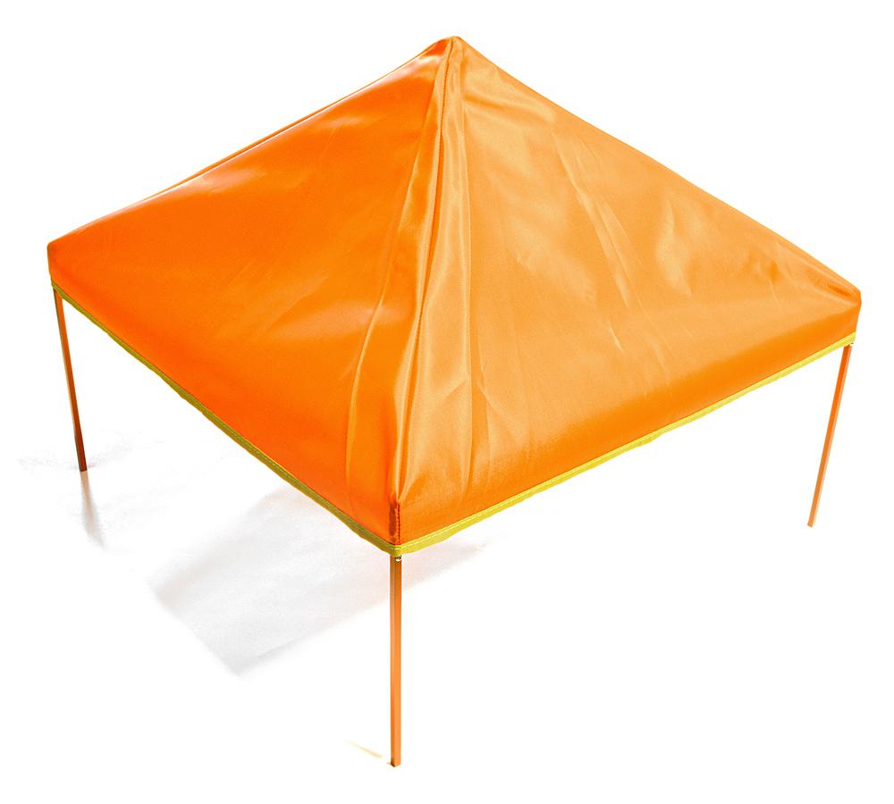 C28152ORANGE Realistic Pop Up 20x20 Inch Canopy Tent for 1/10 Scale Crawler Truck - Image 1