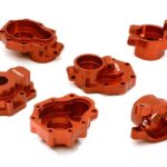 Billet Machined Alloy Rear Portal Drive Housing Set w/ Mount for Traxxas TRX-4