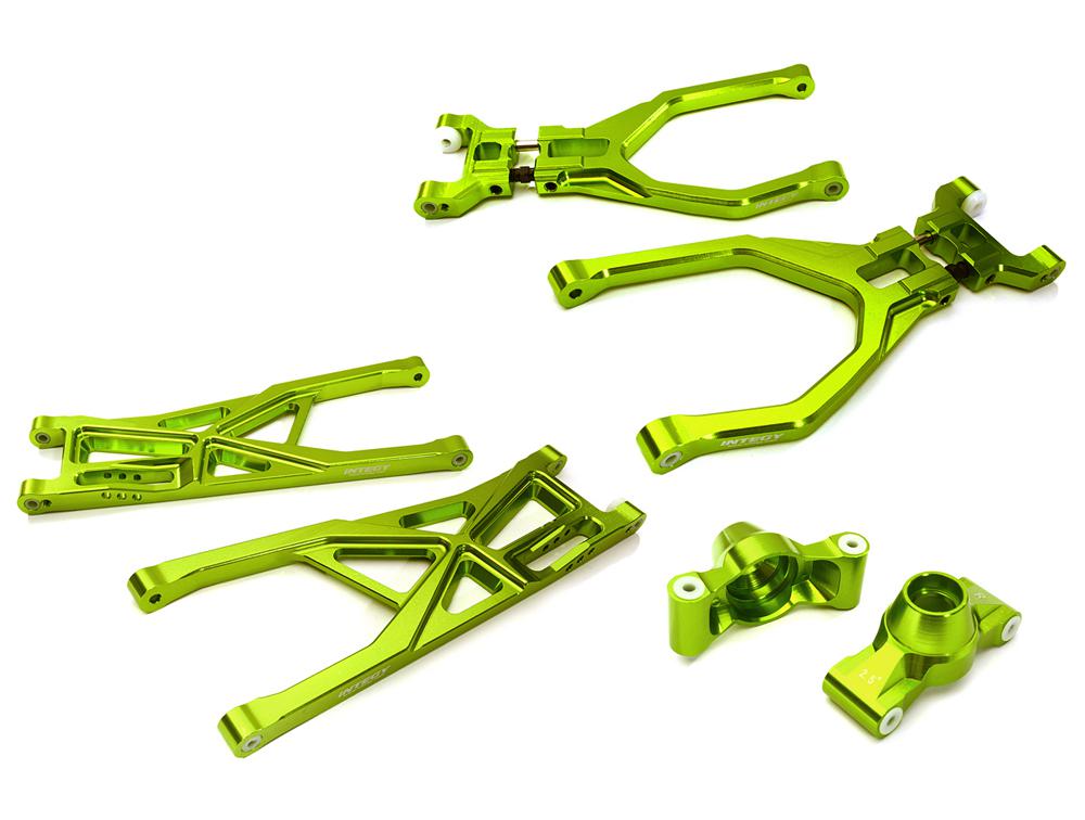 C28158GREEN Billet Machined Rear Suspension Set for Traxxas 1/10 Scale Summit 4WD - Image 1