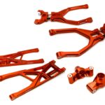 Red Billet Machined Rear Suspension Upgrade for Traxxas 1/10 Scale Summit 4WD