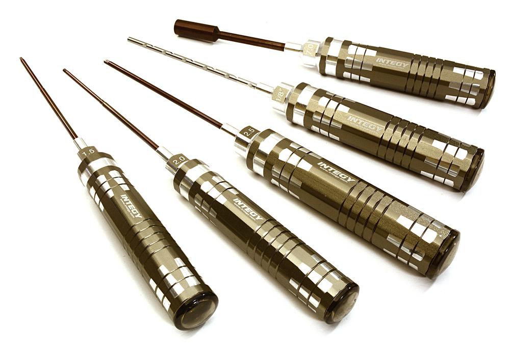 C28162GREY Race Edition Combo Size 5pcs Competition Tool Set for Stampede 4X4 & Slash 4X4 - Image 1