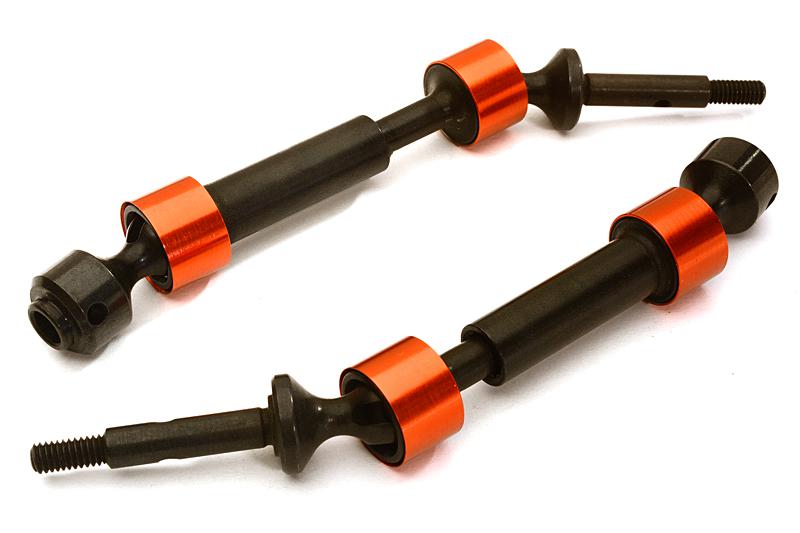 C28164RED HD Steel Rear Universal Drive Shaft (2) for 1/10 Slash 2WD & Nitro Slash 1951 - Image 1
