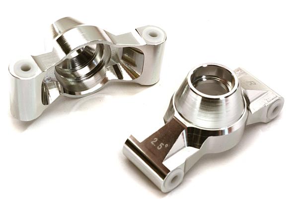 C28167SILVER Billet Machined Alloy Rear Hub Carrier for C28155 & C28158 Suspension Kit - Image 1