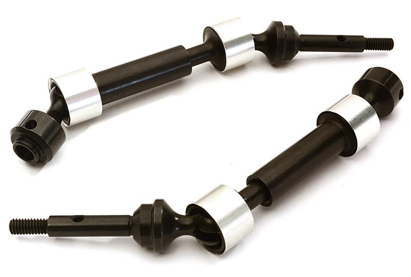 C28169SILVER HD Steel Rear Universal Drive Shaft (2) for 1/10 Slash 4X4 & Stampede 4X4 6852X - Image 1