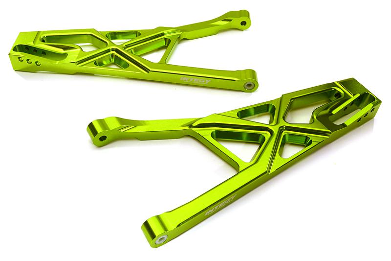 C28170GREEN Billet Machined Front Lower Suspension Arms for Traxxas 1/10 Scale Summit 4WD - Image 1