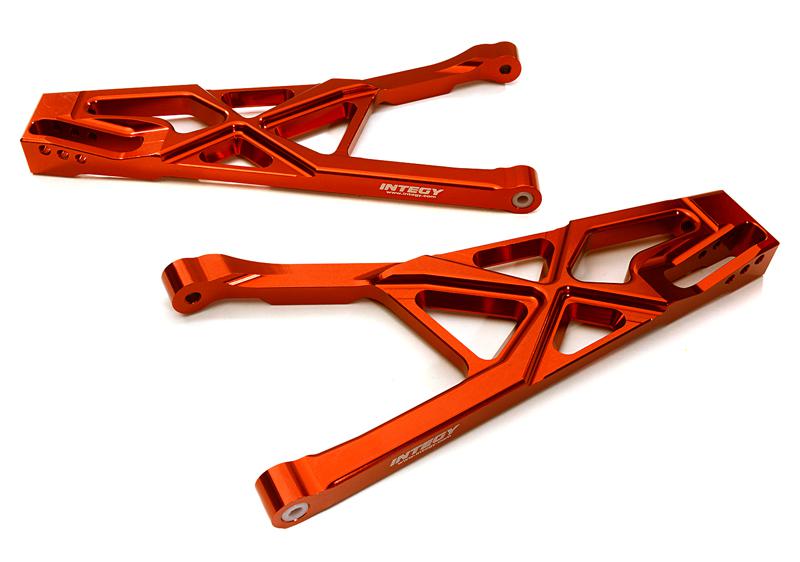 C28170RED Billet Machined Front Lower Suspension Arms for Traxxas 1/10 Scale Summit 4WD - Image 1