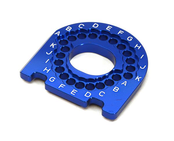 C28178BLUE Billet Machined Motor Mounting Plate for Traxxas 4-Tec 2.0 - Image 1