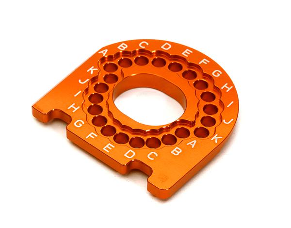 C28178ORANGE Billet Machined Motor Mounting Plate for Traxxas 4-Tec 2.0 - Image 1