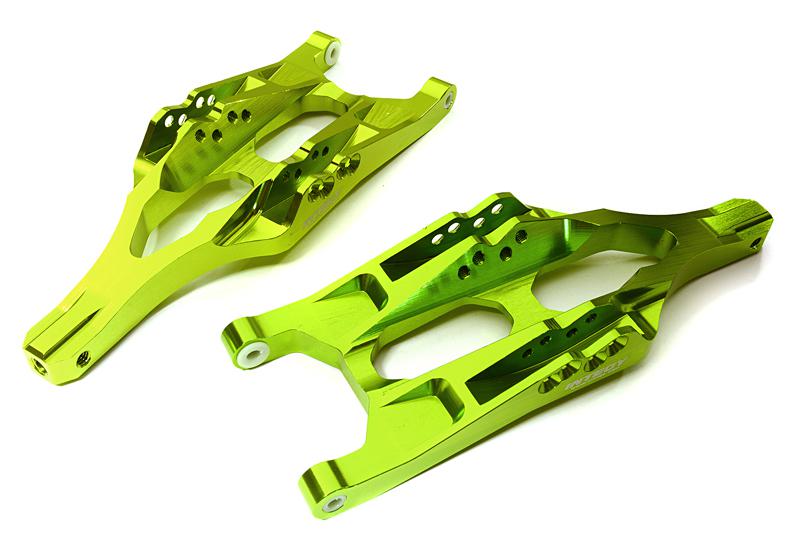 C28184GREEN Billet Machined Lower Arms for 1/10 T-Maxx/E-Maxx 3903/5/8, 4907/8 5132R - Image 1