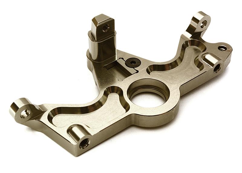 C28193GREY Machined Motor Mount Block for 1/10 Stampede 4X4 & Slash 4X4 (non-LCG) 6860A - Image 1