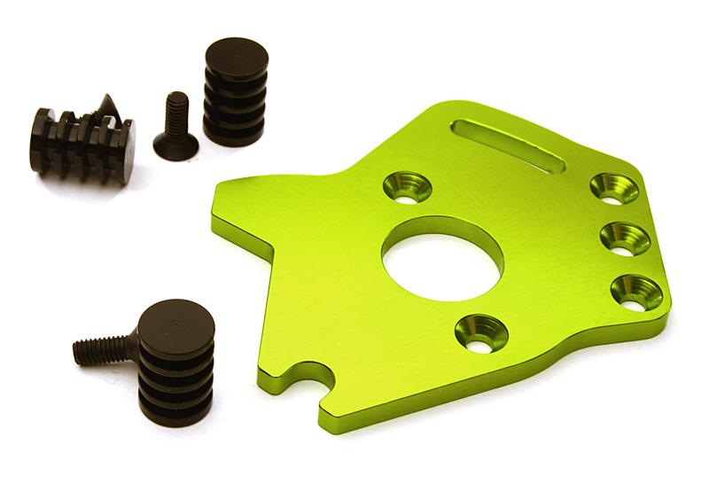 C28194GREEN Billet Machined T3 Motor Plate for 1/10 Stampede 4X4 & Slash 4X4 (non-LCG) 6890 - Image 1