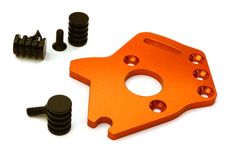 C28194ORANGE Billet Machined T3 Motor Plate for 1/10 Stampede 4X4 & Slash 4X4 (non-LCG) 6890 - Image 1