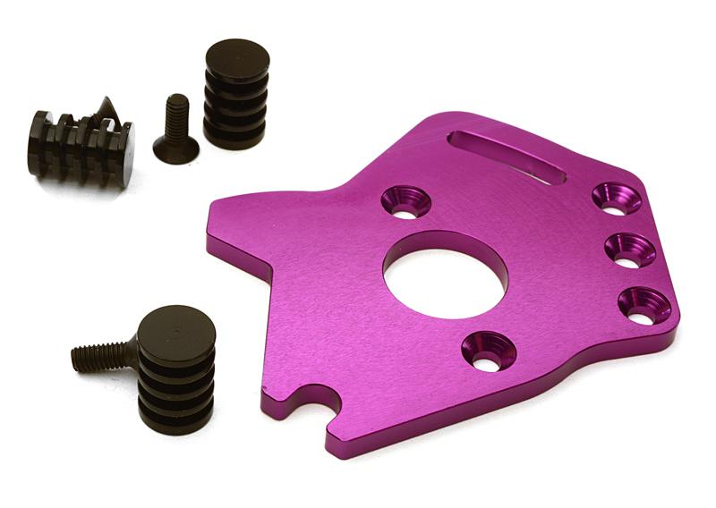 C28194PURPLE Billet Machined T3 Motor Plate for 1/10 Stampede 4X4 & Slash 4X4 (non-LCG) 6890 - Image 1