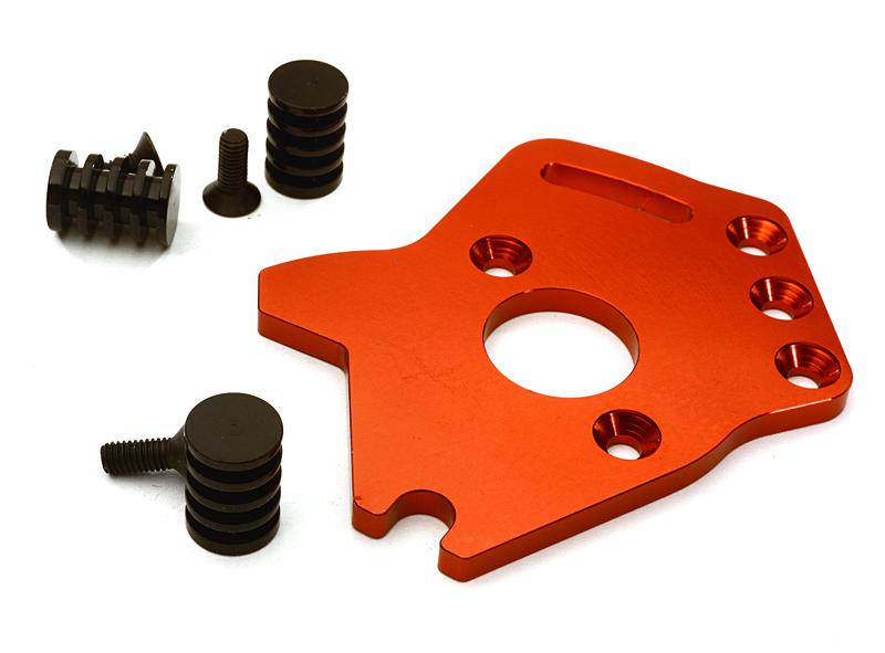 C28194RED Billet Machined T3 Motor Plate for 1/10 Stampede 4X4 & Slash 4X4 (non-LCG) 6890 - Image 1