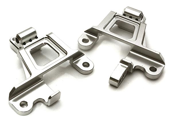 C28203SILVER Billet Machined Front Shock Tower for Traxxas TRX-4 (82024-4, 82056-4 & 82066-4) - Image 1