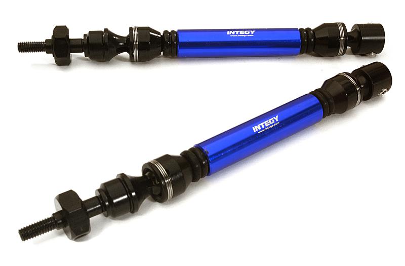 C28209BLUE HD Steel Front Universal Drive Shaft (2) for Traxxas 1/10 Slash & Stampede 4X4 - Image 1