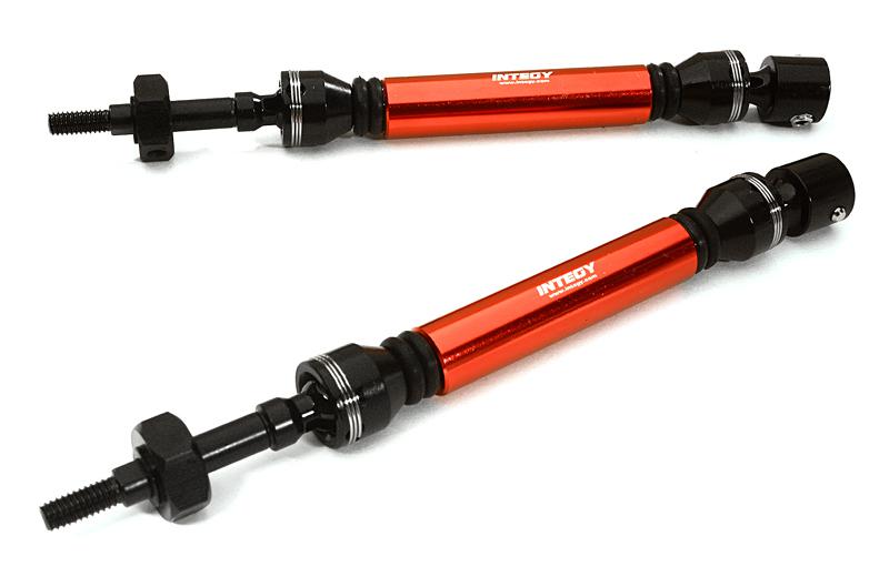 C28210RED HD Steel Rear Universal Drive Shaft (2) for Traxxas 1/10 Slash & Stampede 4X4 - Image 1