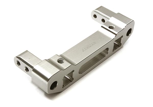 C28215SILVER Billet Machined Alloy Front Bumper Mount for Traxxas TRX-4 Scale & Trail Crawler - Image 1