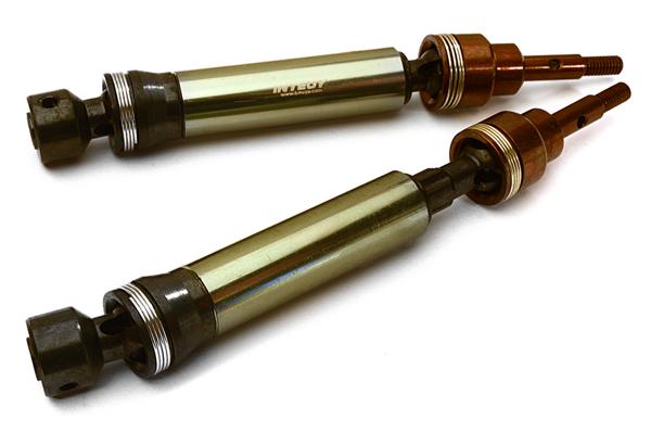 C28219GUN Dual Joint Telescopic Front Drive Shafts for 1/10 Stampede 4X4 & Slash 4X4 6851X - Image 1