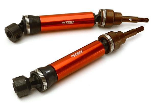 C28219RED Dual Joint Telescopic Front Drive Shafts for 1/10 Stampede 4X4 & Slash 4X4 6851X - Image 1