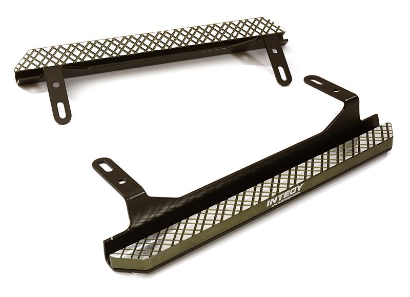 C28227GUN Alloy Machined Side Step Plate Set for Traxxas TRX-4 Scale & Trail Crawler - Image 1