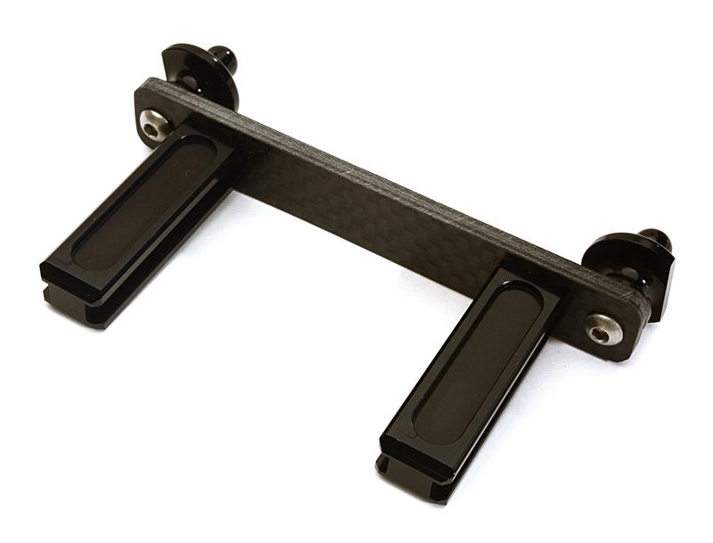 C28233BLACK Adjustable Front Body Mount & Post Set for Traxxas TRX-4 Scale & Trail Crawler - Image 1