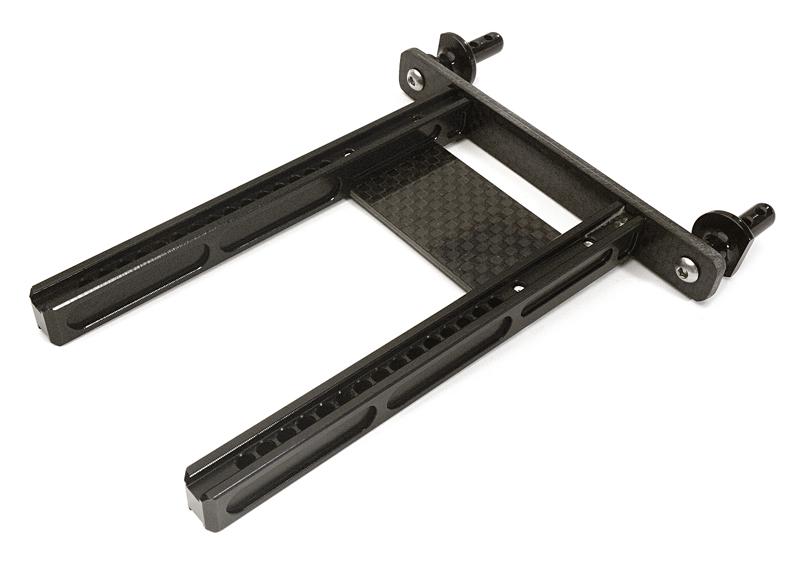 C28234BLACK Adjustable Rear Body Mount & Post Set for Traxxas TRX-4 Scale & Trail Crawler - Image 1