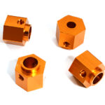 Alloy Machined 12mm Hex Wheel (4) Hub 9mm Thick for Traxxas TRX-4 Scale Crawler