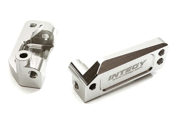 C28324SILVER Billet Machined Caster Blocks for 1/10 Rustler 2WD, Stampede 2WD, Slash 2WD 3632 - Image 1