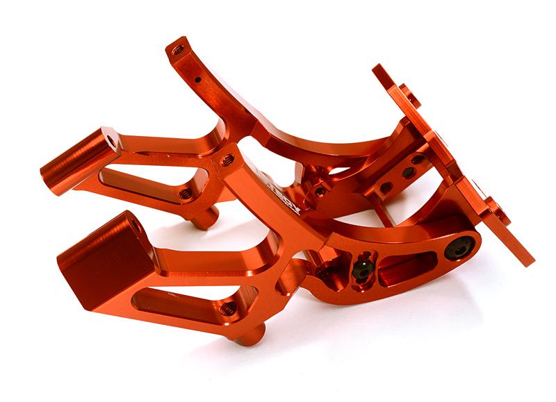 C28326RED Billet Machined Alloy Wing Mount for Traxxas 1/10 Revo & E-Revo (-2017) 48.5mm - Image 1