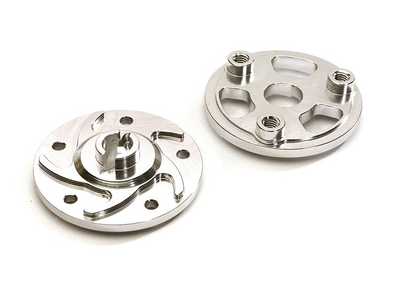 C28327SILVER Machined Slipper Pressure Plate & Hub for 1/10 Rustler 2WD, Stampede & Others - Image 1