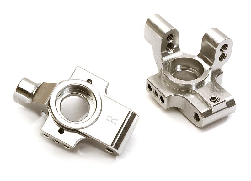 C28349SILVER Billet Machined Rear Hub Carriers for Traxxas 1/10 4-Tec 2.0 - Image 1