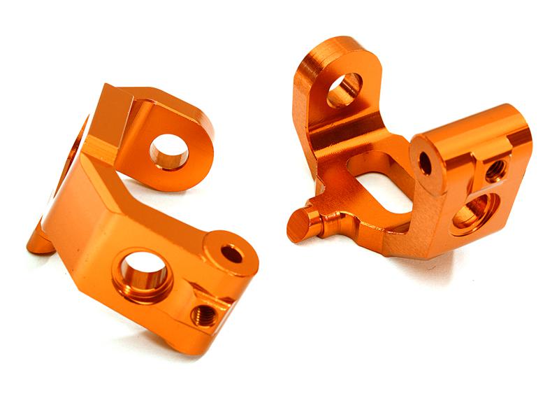 C28350ORANGE Billet Machined Caster Blocks for Traxxas 1/10 4-Tec 2.0 - Image 1